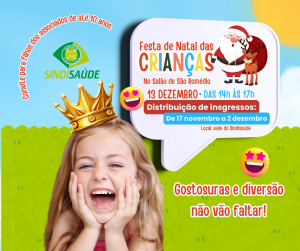 ✨ Atenção, associados! Entramos nos últimos dias para garantir o ingresso gratuito da Festa de Natal das Crianças! ✨
