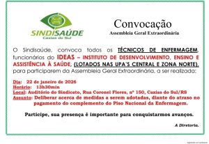 Convocação – Assembleia Geral Extraordinária